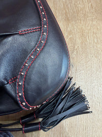 Sac baguette noir Lancel détail rouge 27/08