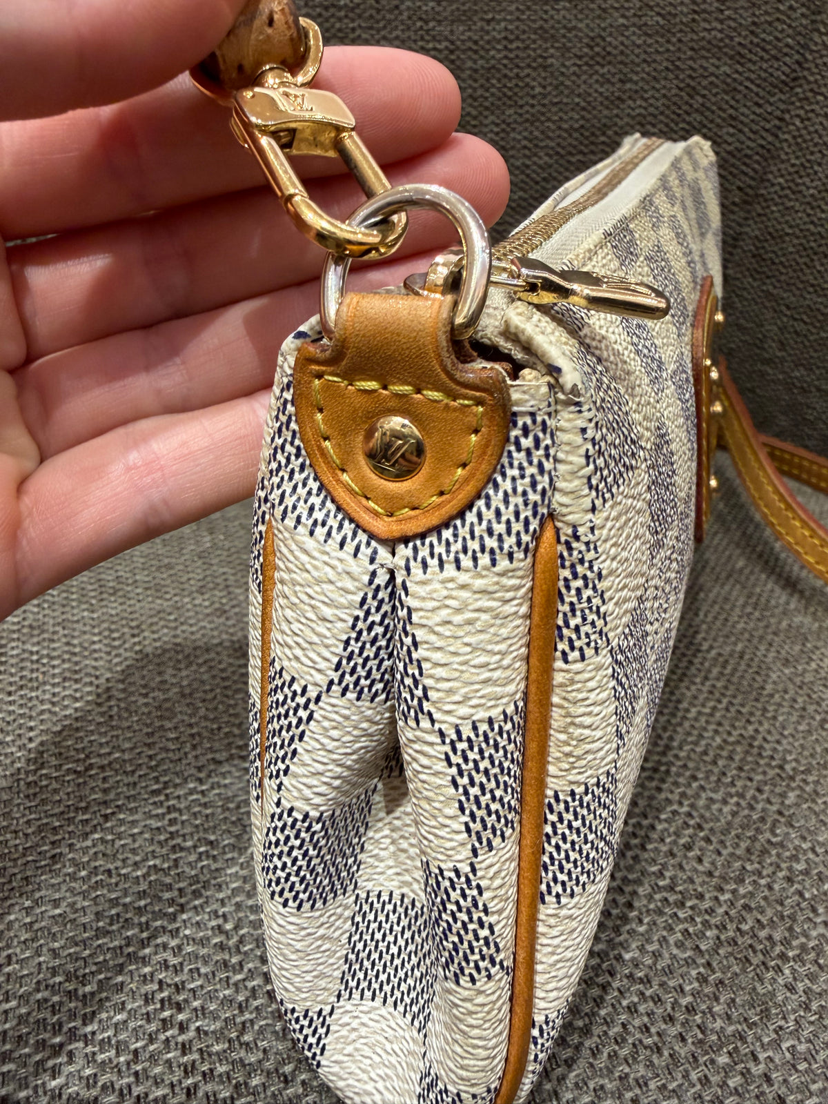 Sac Eva Louis Vuitton damier azur 17/09