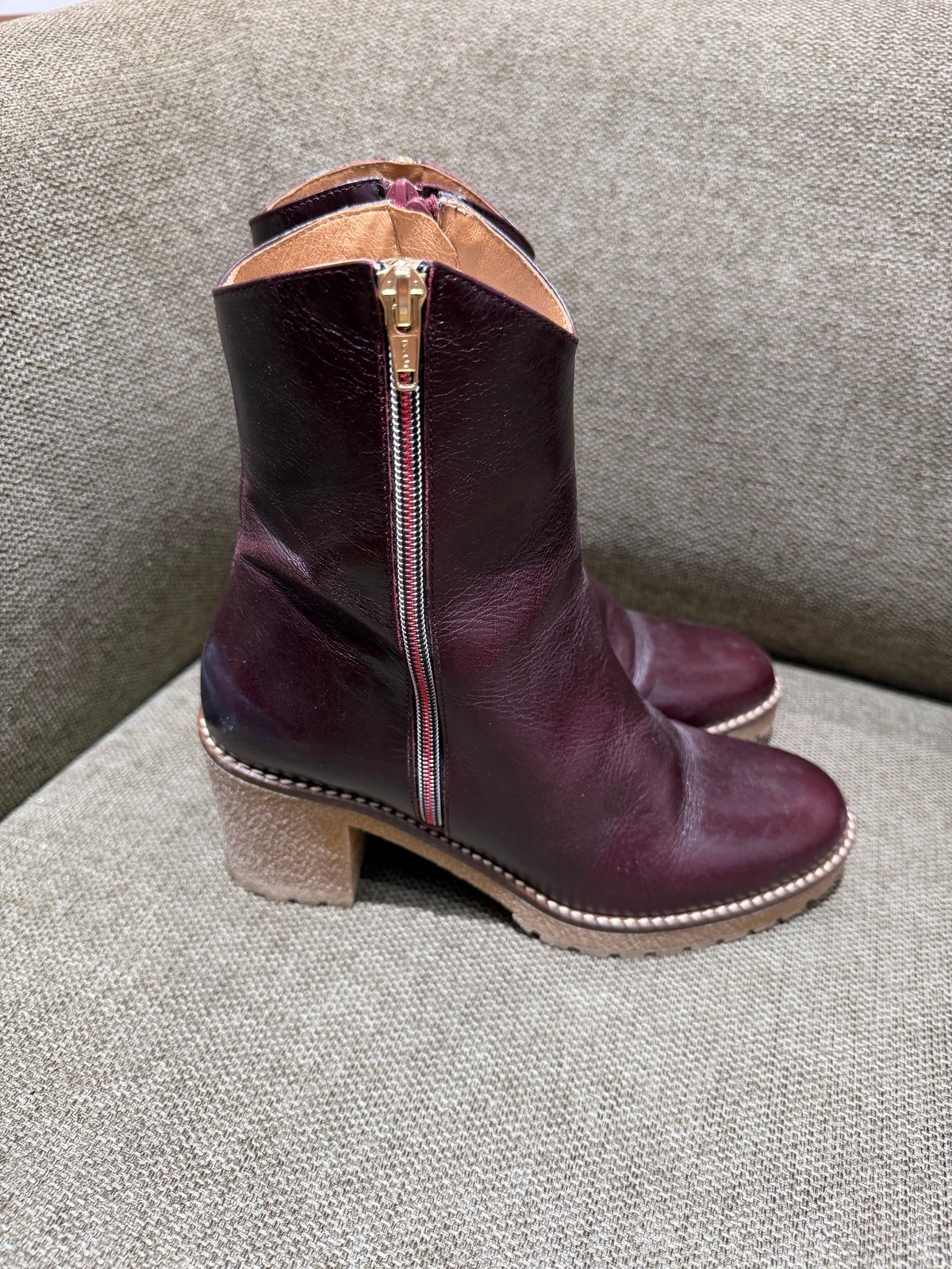 Hardrige Bottines bordeaux T.38 05/09