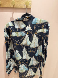 chemise bleu et doré gant Taille 42