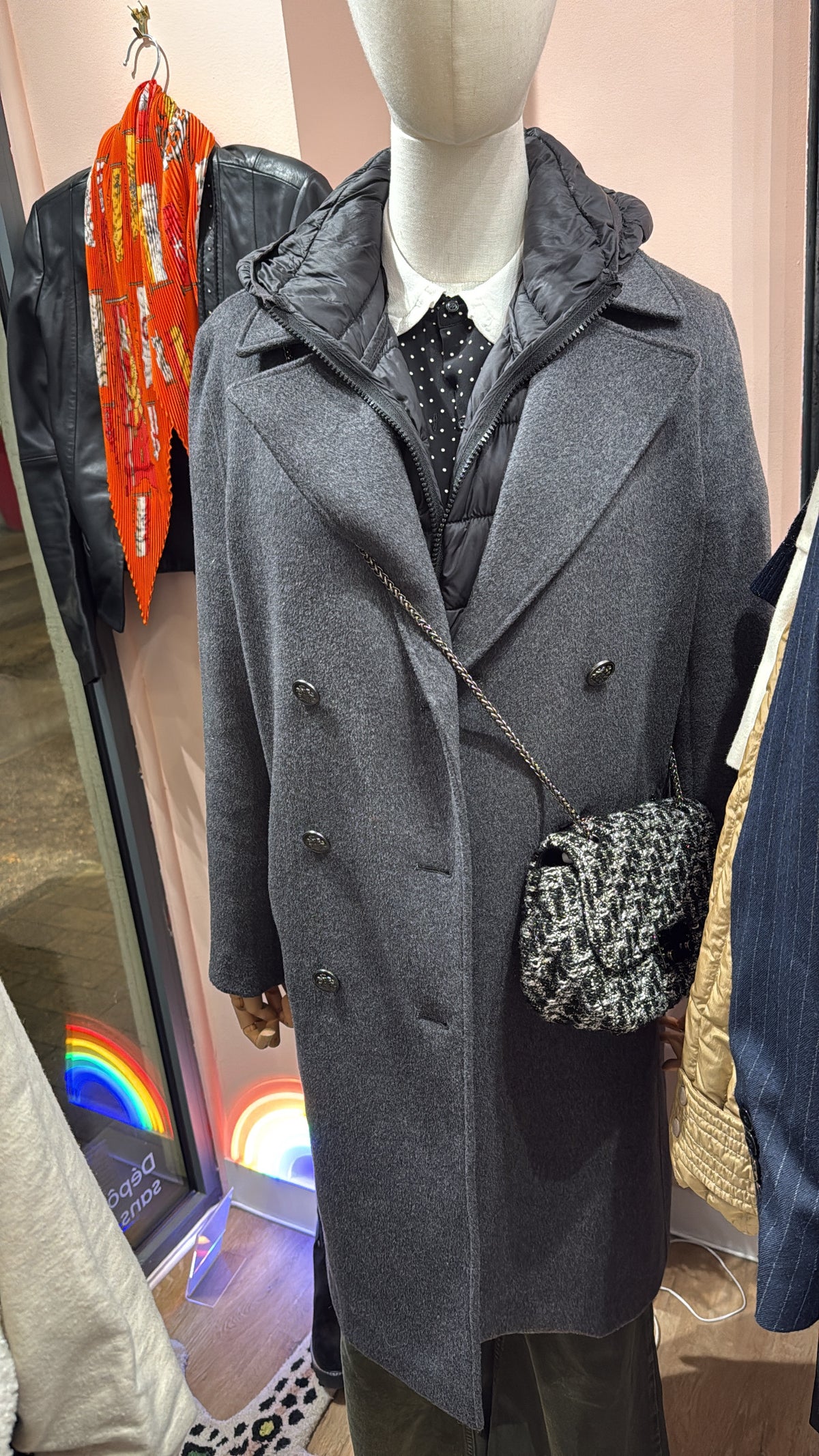 Manteau gris avec doudoune IKKS M