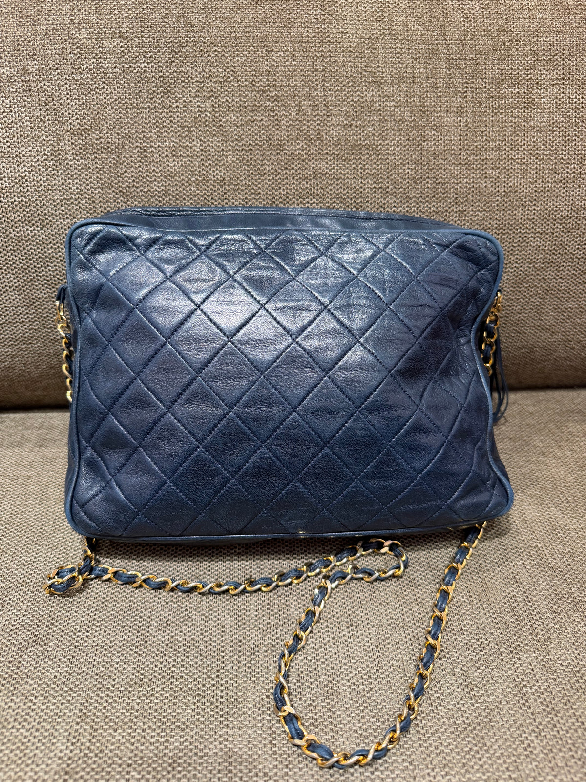 Sac Chanel caméra bleu nuit 23/09