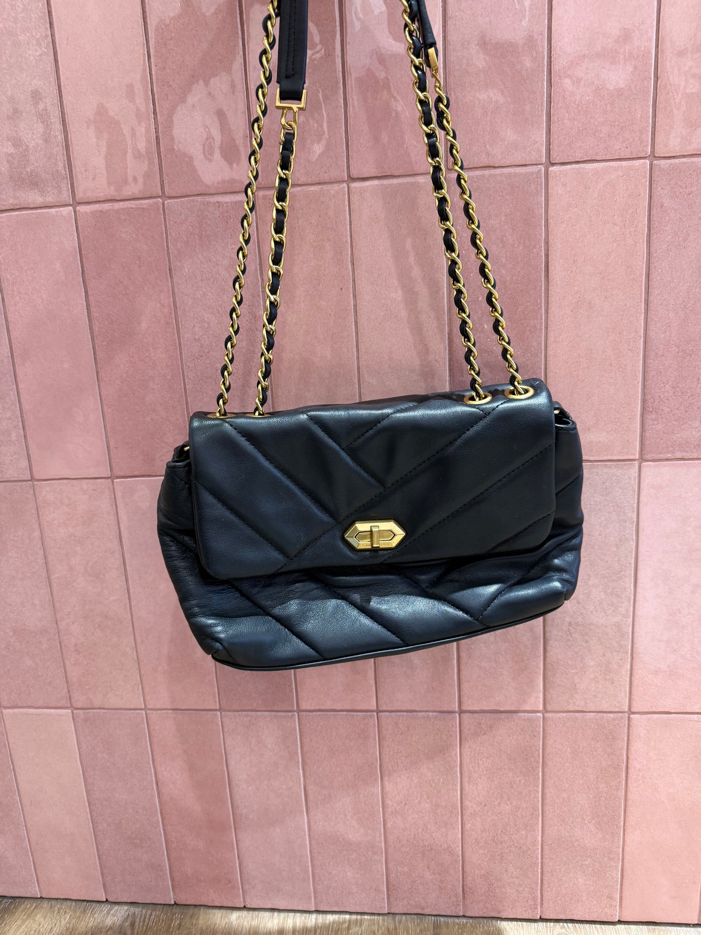 Sac lancaster en cuir noir