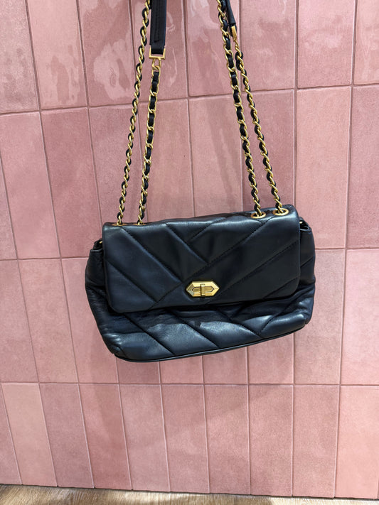 Sac lancaster en cuir noir