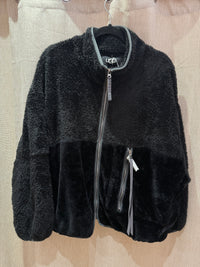 UGG Polaire Grise/ Noire T.L
