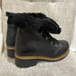 Bottines en cuir noir T.36