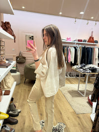 Chemise Margot Beige lin T.M