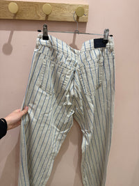 Pantalon Freeman T.42 beige et bleu
