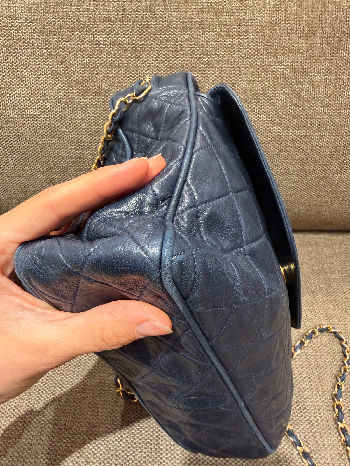 Sac Chanel caméra bleu nuit 23/09