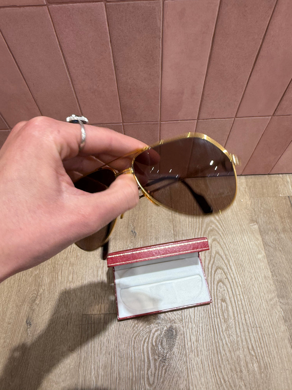 Lunettes cartier plaqué or