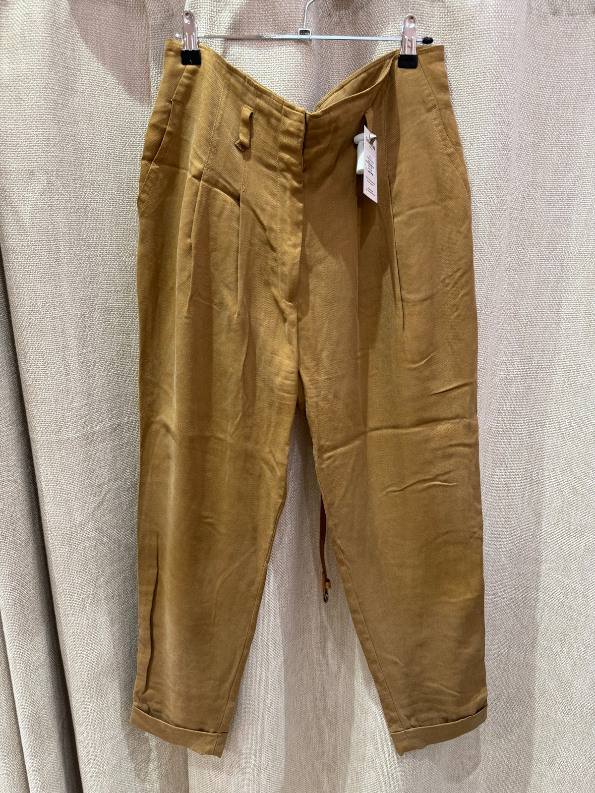 Pantalon fluide marron Sandro — T.38
