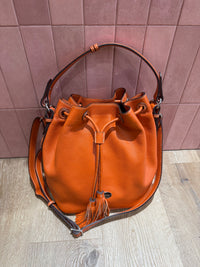 Sac en cuir orange Mac Douglas