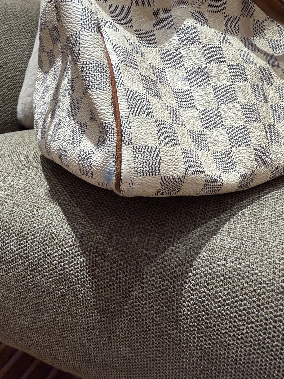 Sac speedy Louis Vuitton 35  18/08 damier azur