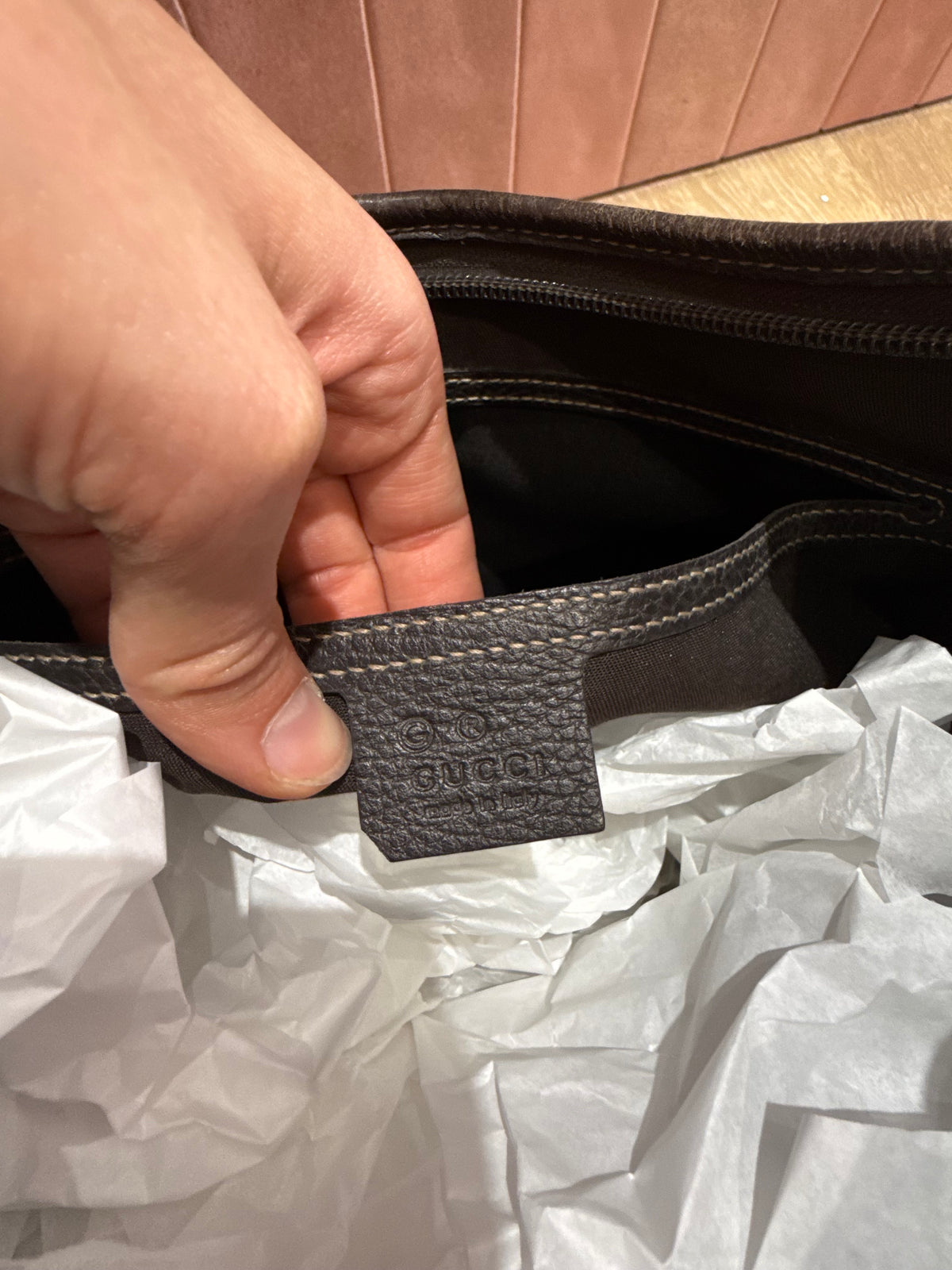 Sac Gucci beige toile enduite 03/06