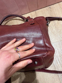 Sac IKKS bordeaux cabas cuir TU