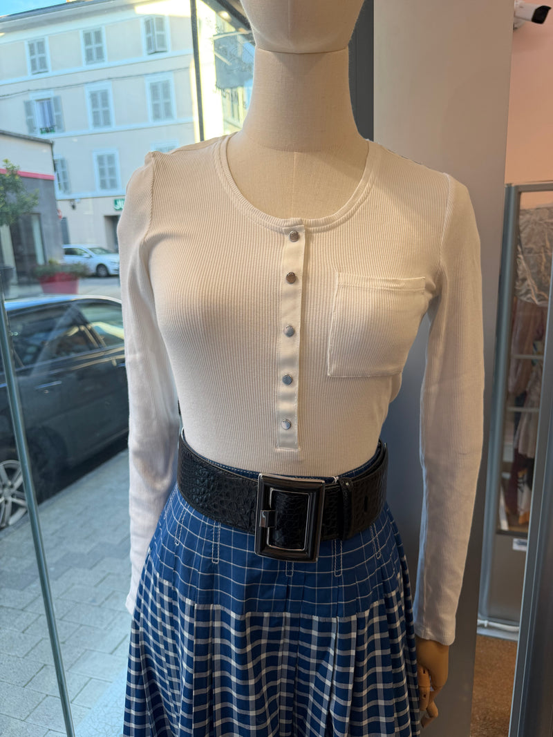 Top blanc ML ikks T.XS 03/09
