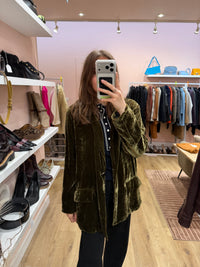 Momoni Vert T.38/40 - Blazer velours 10/09