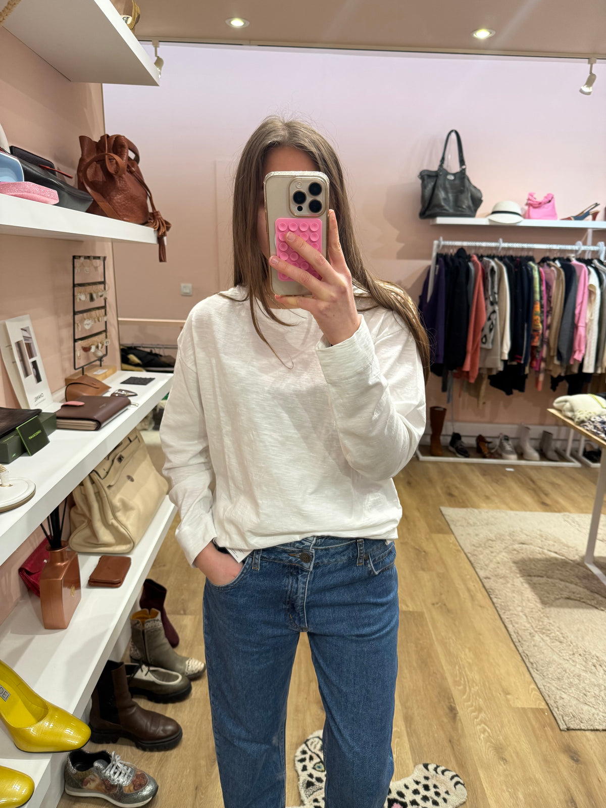 Top manches longues Yerse blanc T.M