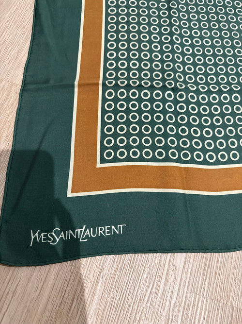 Foulard Yves Saint Laurent vert