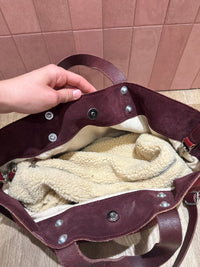 Sac cabas rouge et pochette Estellon 27/05