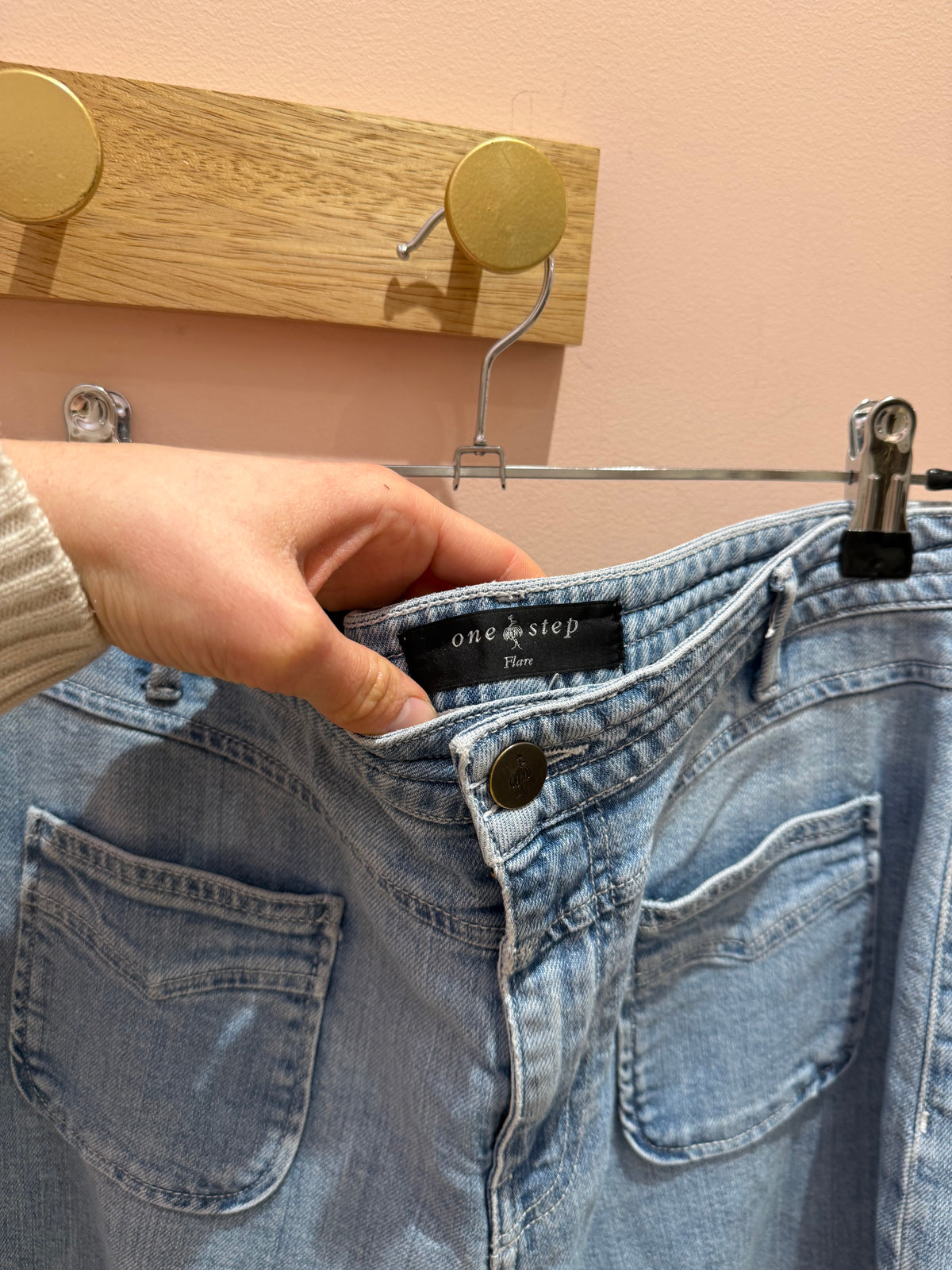 One Step Bleu ciel Jean large T.38