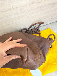 Sac marron en cuir la bagagerie 16/08