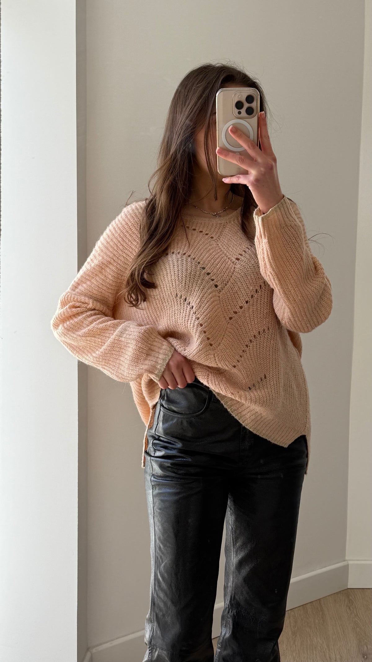 Pull rose poudre One Step T.M/L