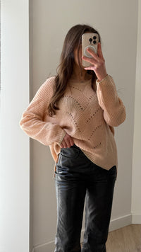 Pull rose poudre One Step T.M/L