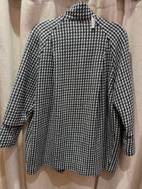 Veste pied-de-poule grise et blanche one step T.42 25/10