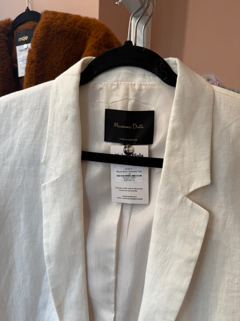 Blazer Blanc Massimo T.40