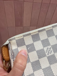 Mini pochette Louis Vuitton damier avec azur
