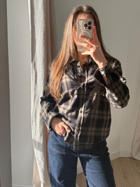 Chemise IKKS Kaki (carreaux) T.38