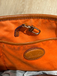 Sac beige et orange Lancel 21/10
