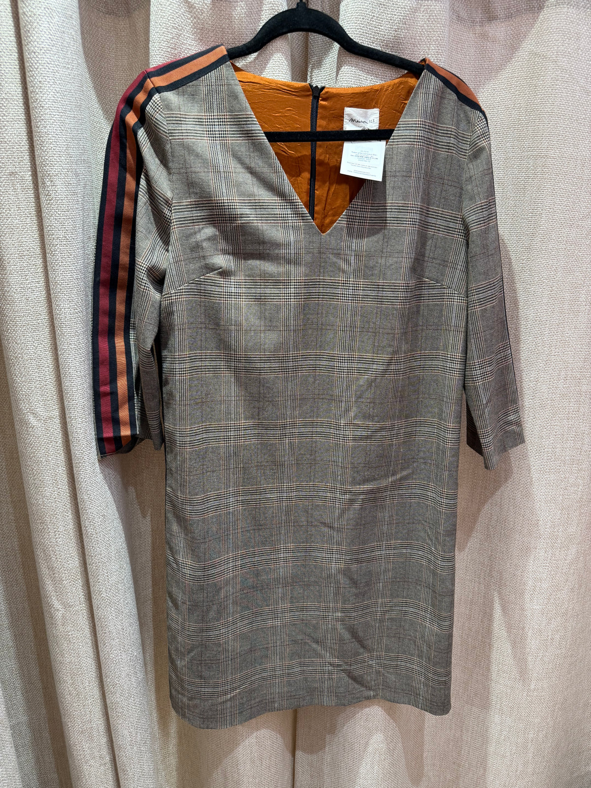 Robe grise carreaux Maison 123 T.40