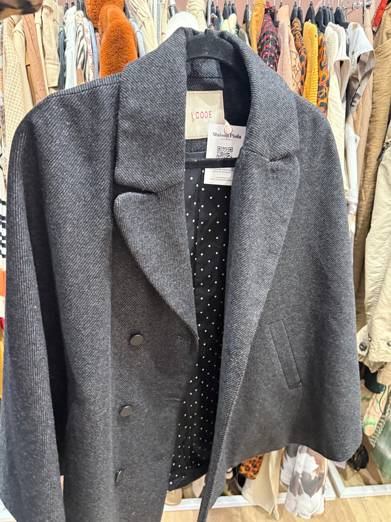 Cape grise taille M I.code laine