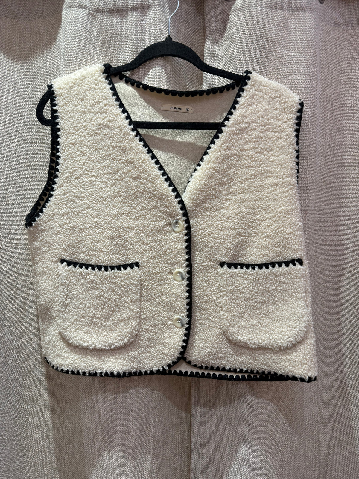 Veste beige fausse fourrure It Hippie – Taille M