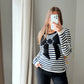 Pull blanc marine manoush T.S