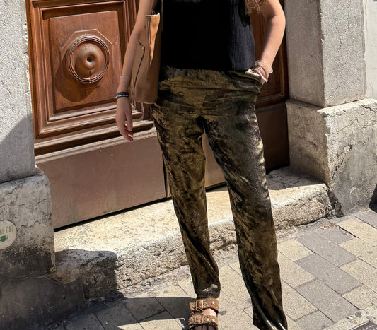 Pantalon doré des petits hauts T.34/36