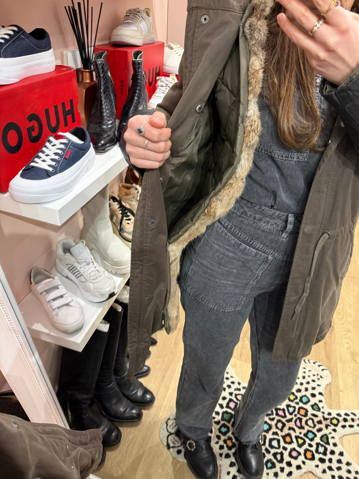 Doudoune IKKS kaki T.38