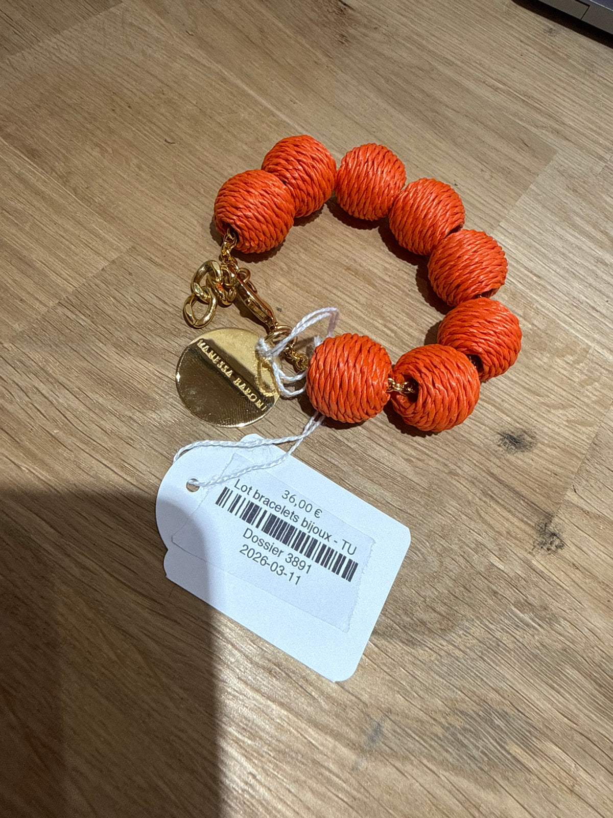 Bracelet Vanessa baroni orange