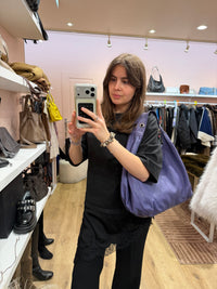Caroll - sac violet en cuir - T.TU 16/10