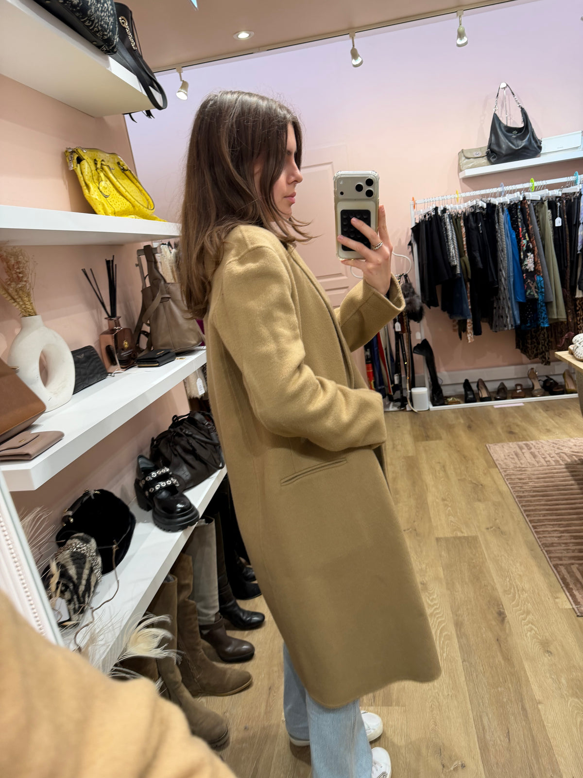 Manteau beige - Claudie Pierlot - T.38 20/10 100% laine