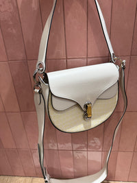 Sac blanc en cuir lancel