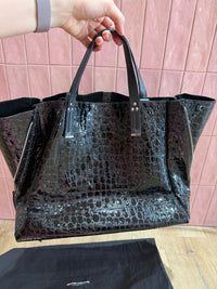 Sac noir croco Jérôme Dreyfuss 24/06