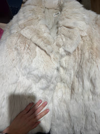 Manteau vraie fourrure lapin T.38/40 18/08