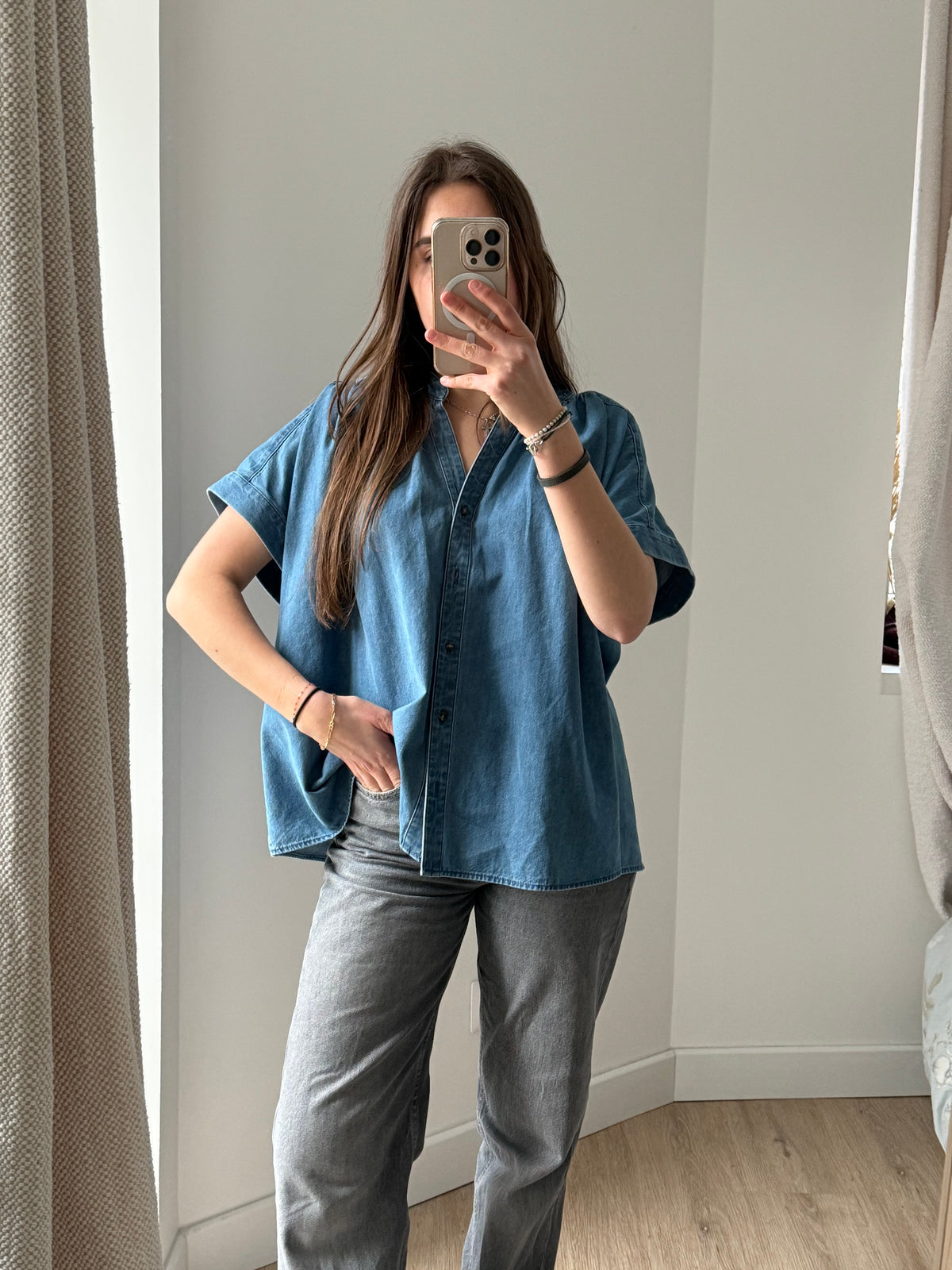 Blouse Comptoir des Cotonniers en jean T.M