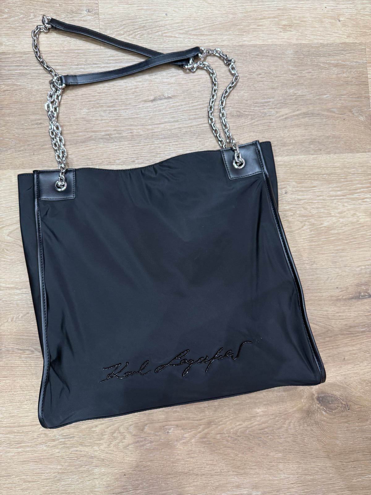 Sac noir en toile Karl Lagerfeld TU