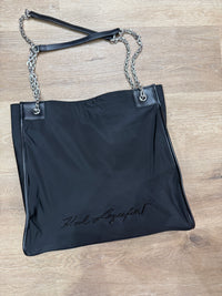 Sac noir en toile Karl Lagerfeld TU