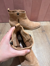 Bottines beiges en daim Hardrige T.37 16/10