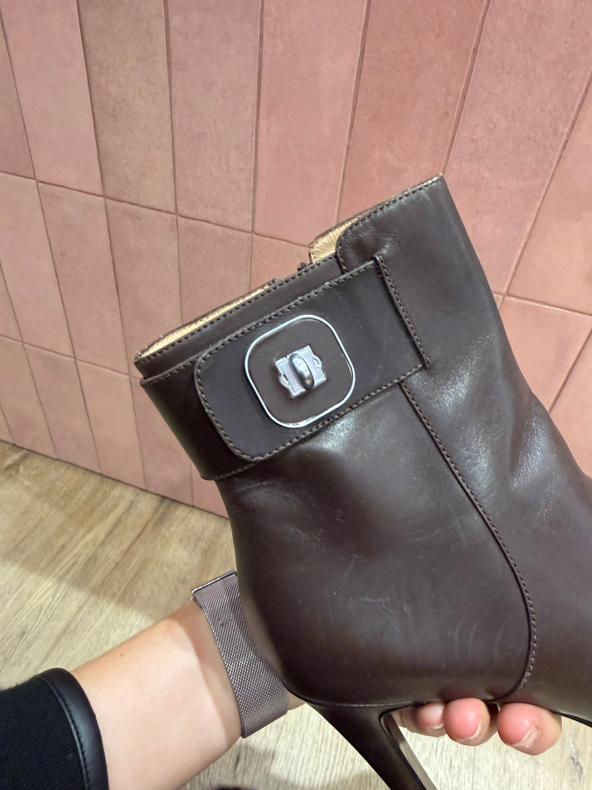 Bottines marron Longchamp T.37 23/10